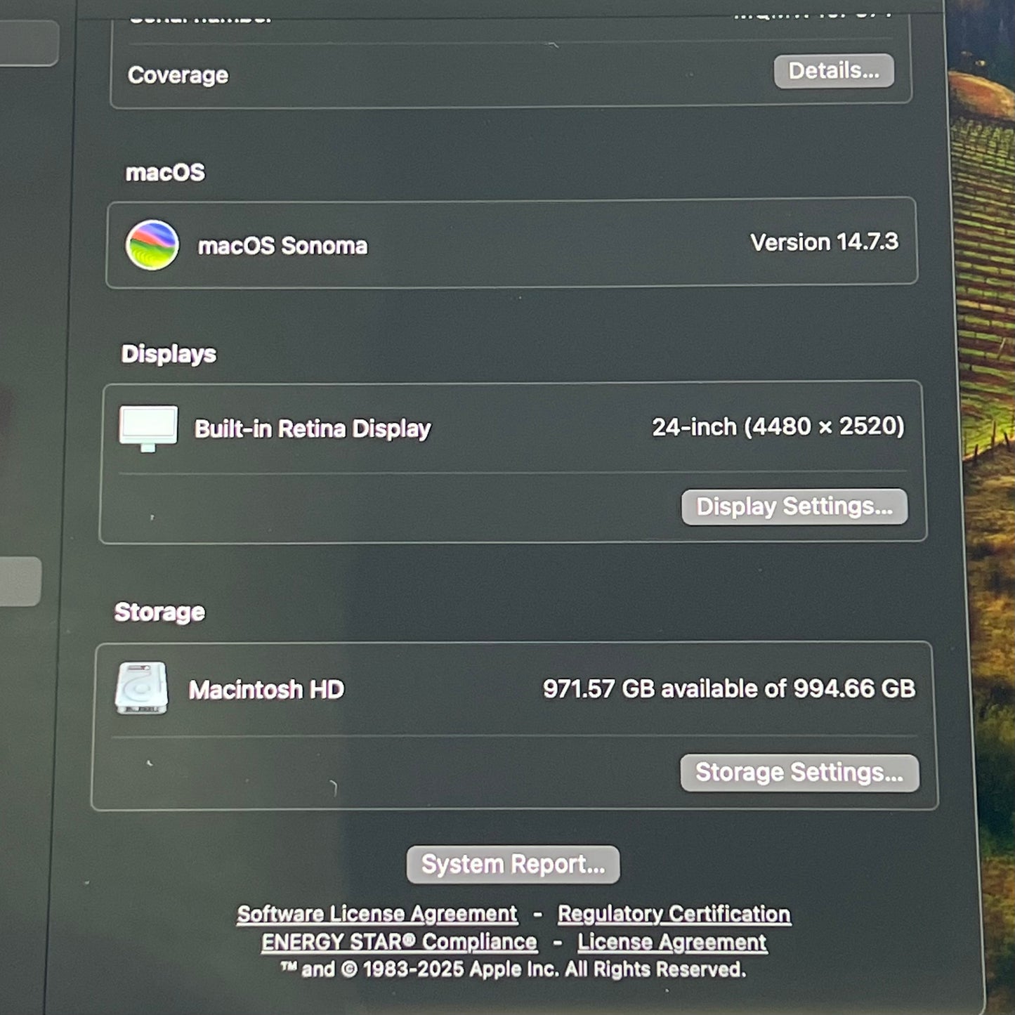 2023 Apple iMac 24" M3 4.0GHz 16GB RAM 1TB SSD Green A2873
