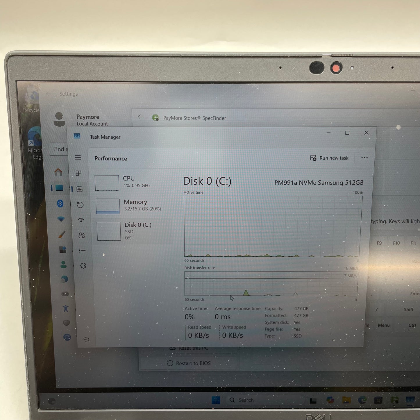 Dell Latitude 5530 15.6" i7-1265U 1.8GHz 16GB RAM 512GB SSD