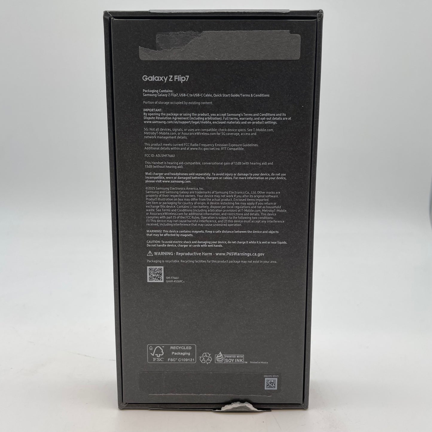 Factory Unlocked Samsung Galaxy Z Flip7 12GB RAM 256GB SM-F766U Blue Shadow