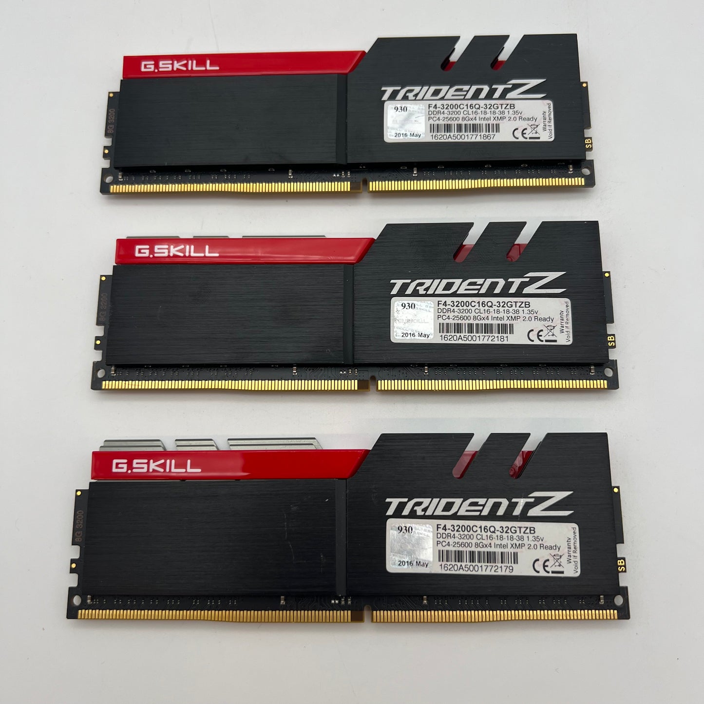 G.Skill TridentZ 24GB (3x8GB) RAM DDR4 3200MHz F4-3200C16Q-32GTZB Memory Kit (Copy)