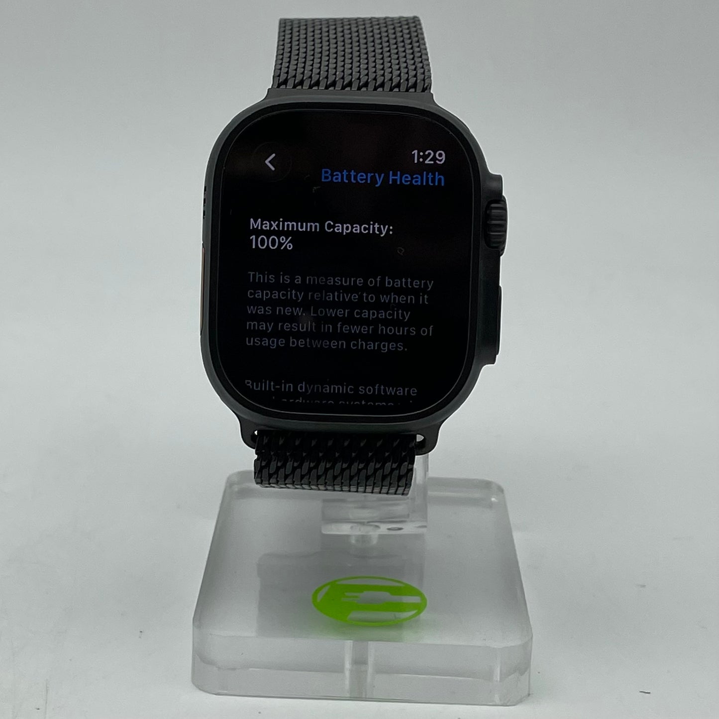 Unlocked Apple Watch Ultra 3 49MM Black Titanium Milanese Loop MF1Q4LW/A