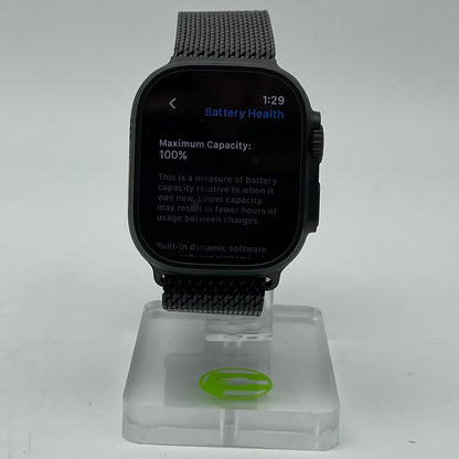 Unlocked Apple Watch Ultra 3 49MM Black Titanium Milanese Loop MF1Q4LW/A