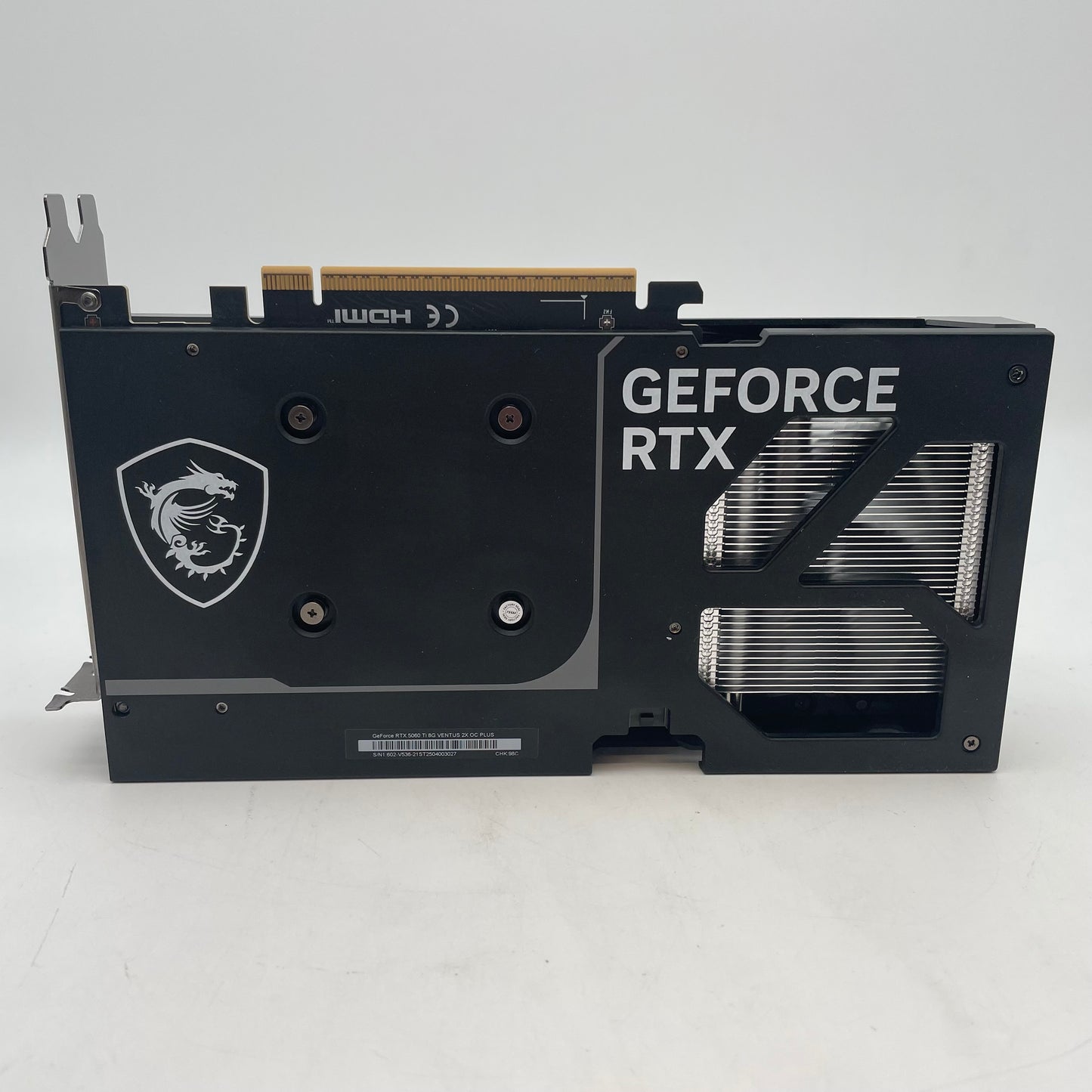MSI GeForce RTX 5060 Ti Ventus 2X OC PLUS 8GB GDDR7 Graphics Card G506T-8V2CP
