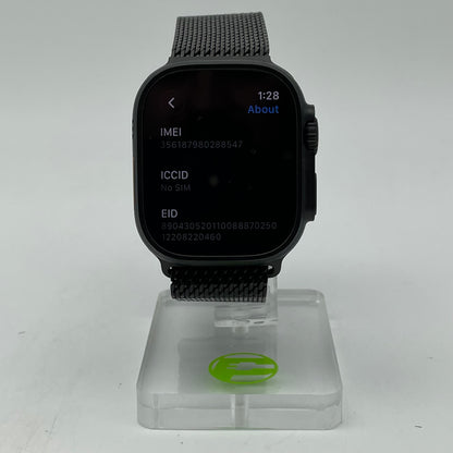 Unlocked Apple Watch Ultra 3 49MM Black Titanium Milanese Loop MF1Q4LW/A