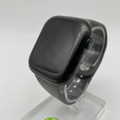 GPS Only Apple Watch Series 11 46MM Jet Black Aluminum Gray Sport Band MEW84LW/A