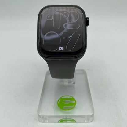 GPS Only Apple Watch Series 11 46MM Jet Black Aluminum Gray Sport Band MEW84LW/A