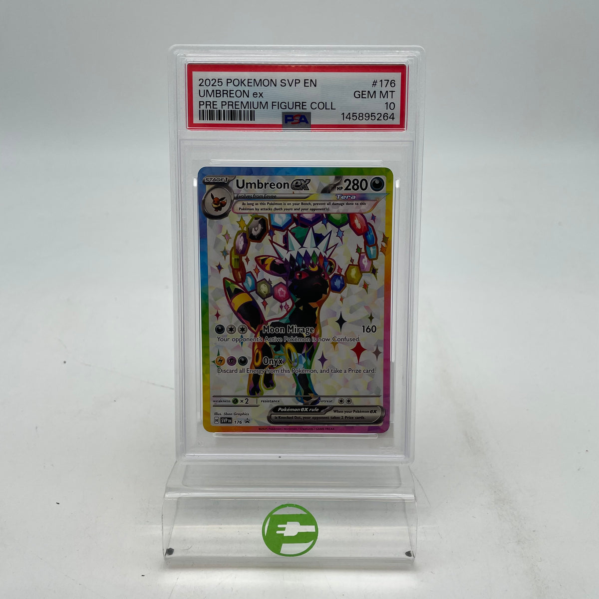 Pokémon TCG Scarlet & Violet Umbreon ex 176 Regular English PSA 10