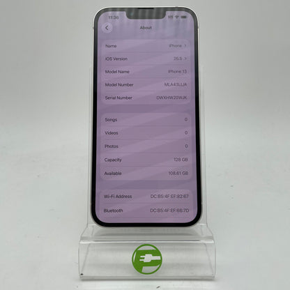 Factory Unlocked Apple iPhone 13 128GB Starlight MLA43LL/A