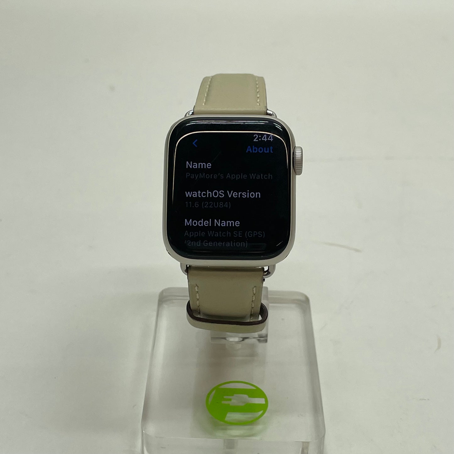 GPS Only Apple Watch SE 2nd Gen 40MM Starlight Aluminum MNT33LL/A